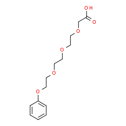 ChemSpider 2D Image | {2-[2-(2-Phenoxyethoxy)ethoxy]ethoxy}acetic acid | C14H20O6