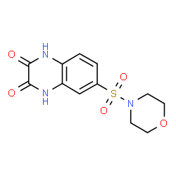ChemSpider 2D Image | 2,3-quinoxalinediol, 6-(4-morpholinylsulfonyl)- | C12H13N3O5S