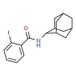 ChemSpider 2D Image | N-(Adamantan-2-yl)-2-iodobenzamide | C17H20INO