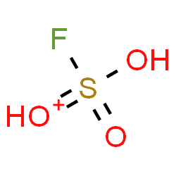ChemSpider 2D Image | [Fluoro(hydroxy)oxido-lambda~6~-sulfanylidene]oxonium | H2FO3S