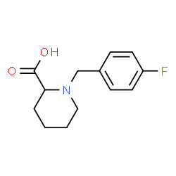 ChemSpider 2D Image | 1-(4-Fluorobenzyl)-2-piperidinecarboxylic acid | C13H16FNO2