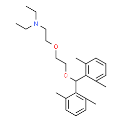 ChemSpider 2D Image | 2-{2-[Bis(2,6-dimethylphenyl)methoxy]ethoxy}-N,N-diethylethanamine | C25H37NO2