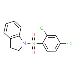 ChemSpider 2D Image | 1-[(2,4-Dichlorophenyl)sulfonyl]indoline | C14H11Cl2NO2S