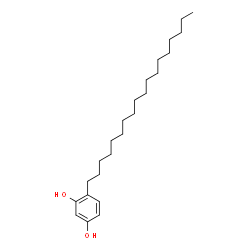 ChemSpider 2D Image | 4-Octadecyl-1,3-benzenediol | C24H42O2