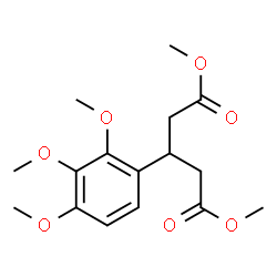 ChemSpider 2D Image | Dimethyl 3-(2,3,4-trimethoxyphenyl)pentanedioate | C16H22O7