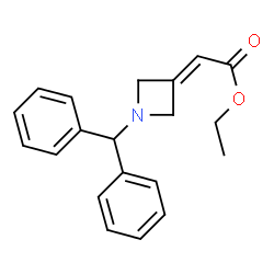 ChemSpider 2D Image | Ethyl 2-(1-benzhydrylazetidin-3-ylidene)acetate | C20H21NO2