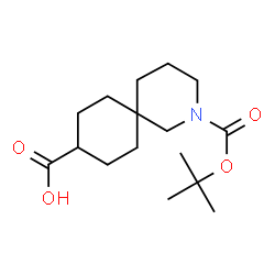 ChemSpider 2D Image | 2-(tert-Butoxycarbonyl)-2-azaspiro[5.5]undecane-9-carboxylic acid | C16H27NO4
