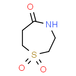 ChemSpider 2D Image | 1,4-Thiazepan-5-one 1,1-dioxide | C5H9NO3S