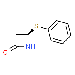 ChemSpider 2D Image | (4R)-4-(Phenylsulfanyl)-2-azetidinone | C9H9NOS