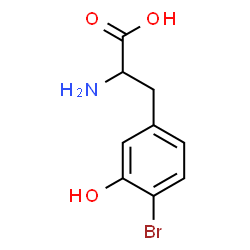 ChemSpider 2D Image | 4-Bromo-3-hydroxyphenylalanine | C9H10BrNO3