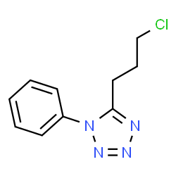 ChemSpider 2D Image | 5-(3-Chloropropyl)-1-phenyl-1H-tetrazole | C10H11ClN4