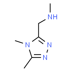 ChemSpider 2D Image | 1-(4,5-Dimethyl-4H-1,2,4-triazol-3-yl)-N-methylmethanamine | C6H12N4