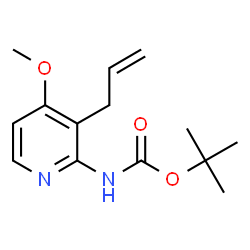 ChemSpider 2D Image | tert-Butyl (3-allyl-4-methoxypyridin-2-yl)carbamate | C14H20N2O3
