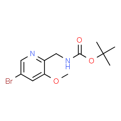 ChemSpider 2D Image | tert-Butyl (5-bromo-3-methoxypyridin-2-yl)methylcarbamate | C12H17BrN2O3