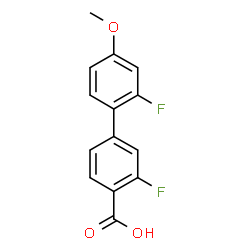 ChemSpider 2D Image | 2',3-Difluoro-4'-methoxy-4-biphenylcarboxylic acid | C14H10F2O3