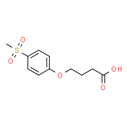 ChemSpider 2D Image | 4-(4-methanesulfonylphenoxy)butanoic acid | C11H14O5S