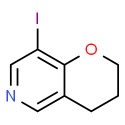 ChemSpider 2D Image | 8-iodo-2H,3H,4H-pyrano[3,2-c]pyridine | C8H8INO