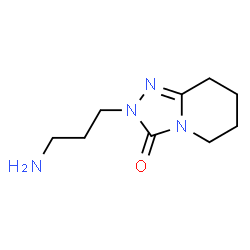 ChemSpider 2D Image | 2-(3-Aminopropyl)-5,6,7,8-tetrahydro[1,2,4]triazolo[4,3-a]pyridin-3(2H)-one | C9H16N4O