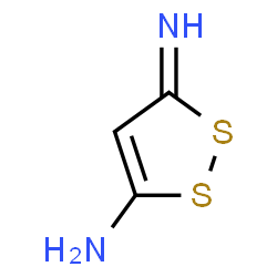 ChemSpider 2D Image | 3-Imino-3H-1,2-dithiol-5-amine | C3H4N2S2