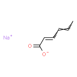 ChemSpider 2D Image | Sodium (2E,4E)-2,4-hexadienoate | C6H7NaO2