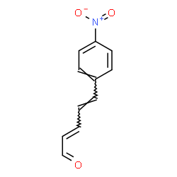 ChemSpider 2D Image | (2E,4E)-5-(4-Nitrophenyl)-2,4-pentadienal | C11H9NO3