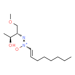 ChemSpider 2D Image | (2S,3S)-4-Methoxy-3-[(Z)-(1E)-1-octen-1-yl-ONN-azoxy]-2-butanol | C13H26N2O3