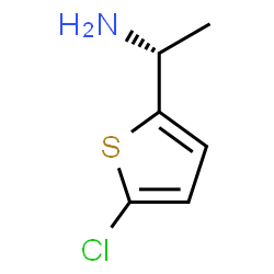 ChemSpider 2D Image | (1R)-1-(5-Chloro-2-thienyl)ethanamine | C6H8ClNS