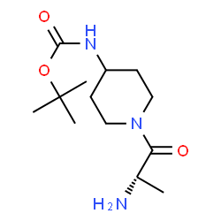 ChemSpider 2D Image | 2-Methyl-2-propanyl (1-alanyl-4-piperidinyl)carbamate | C13H25N3O3