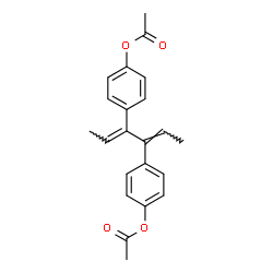 ChemSpider 2D Image | (2E,4E)-2,4-Hexadiene-3,4-diyldi-4,1-phenylene diacetate | C22H22O4