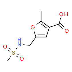 ChemSpider 2D Image | 2-Methyl-5-{[(methylsulfonyl)amino]methyl}-3-furoic acid | C8H11NO5S