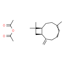 ChemSpider 2D Image | Acetic anhydride - (1S,4Z,9S)-4,11,11-trimethyl-8-methylenebicyclo[7.2.0]undec-4-ene (1:1) | C19H30O3