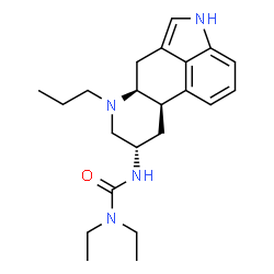 ChemSpider 2D Image | 1,1-Diethyl-3-[(5alpha,8alpha)-6-propylergolin-8-yl]urea | C22H32N4O