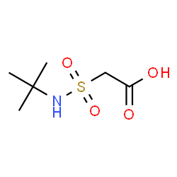 ChemSpider 2D Image | 2-(tert-butylsulfamoyl)acetic acid | C6H13NO4S