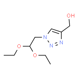 ChemSpider 2D Image | [1-(2,2-Diethoxyethyl)-1H-1,2,3-triazol-4-yl]methanol | C9H17N3O3