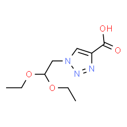 ChemSpider 2D Image | 1-(2,2-Diethoxyethyl)-1H-1,2,3-triazole-4-carboxylic acid | C9H15N3O4