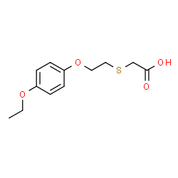 ChemSpider 2D Image | {[2-(4-Ethoxyphenoxy)ethyl]sulfanyl}acetic acid | C12H16O4S