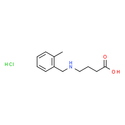 ChemSpider 2D Image | 4-[(2-Methylbenzyl)amino]butanoic acid hydrochloride (1:1) | C12H18ClNO2