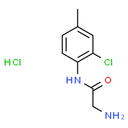 ChemSpider 2D Image | N-(2-Chloro-4-methylphenyl)glycinamide hydrochloride (1:1) | C9H12Cl2N2O