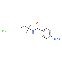 ChemSpider 2D Image | 4-Amino-N-(2-methyl-2-butanyl)benzamide hydrochloride (1:1) | C12H19ClN2O