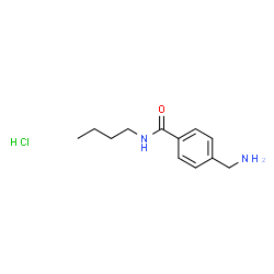 ChemSpider 2D Image | 4-(Aminomethyl)-N-butylbenzamide hydrochloride (1:1) | C12H19ClN2O