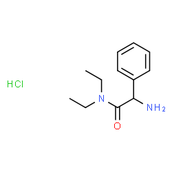 ChemSpider 2D Image | 2-Amino-N,N-diethyl-2-phenylacetamide hydrochloride (1:1) | C12H19ClN2O