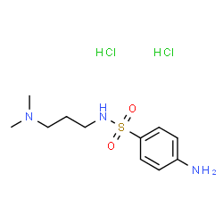 ChemSpider 2D Image | 4-Amino-N-[3-(dimethylamino)propyl]benzenesulfonamide dihydrochloride | C11H21Cl2N3O2S