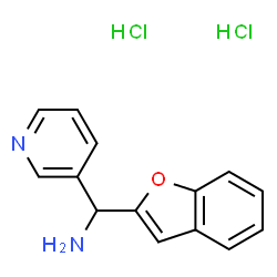 ChemSpider 2D Image | 1-(1-Benzofuran-2-yl)-1-(3-pyridinyl)methanamine dihydrochloride | C14H14Cl2N2O