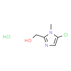 ChemSpider 2D Image | (5-chloro-1-methyl-1H-imidazol-2-yl)methanol hydrochloride | C5H8Cl2N2O