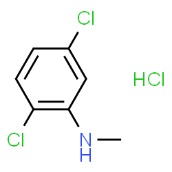ChemSpider 2D Image | 2,5-Dichloro-N-methylaniline hydrochloride (1:1) | C7H8Cl3N