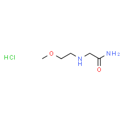 ChemSpider 2D Image | N~2~-(2-Methoxyethyl)glycinamide hydrochloride (1:1) | C5H13ClN2O2