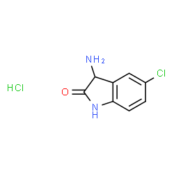 ChemSpider 2D Image | 3-Amino-5-chloro-1,3-dihydro-2H-indol-2-one hydrochloride (1:1) | C8H8Cl2N2O
