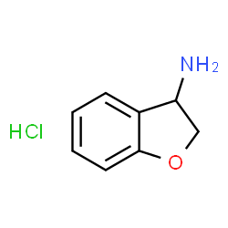 ChemSpider 2D Image | 2,3-dihydrobenzofuran-3-amine hydrochloride | C8H10ClNO
