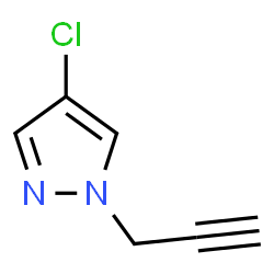 ChemSpider 2D Image | 4-Chloro-1-(2-propyn-1-yl)-1H-pyrazole | C6H5ClN2