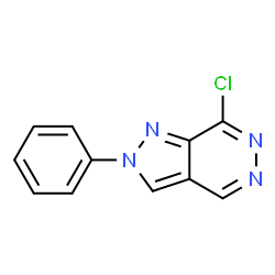 ChemSpider 2D Image | 7-Chloro-2-phenyl-2H-pyrazolo[3,4-d]pyridazine | C11H7ClN4
